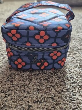 Lug Mini Swizzle Travel Jewelry Case in Very Berry Blue